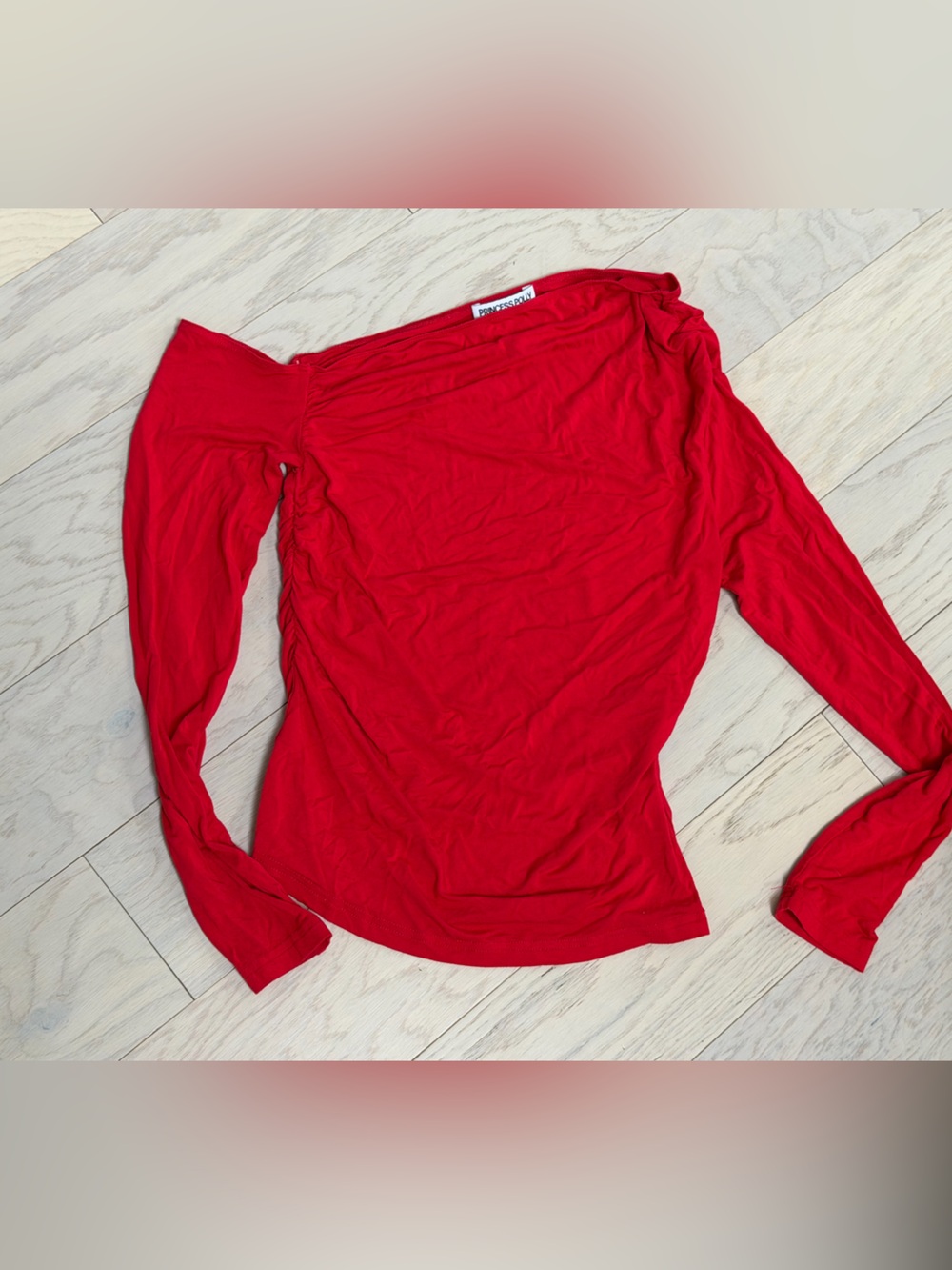 Princess Polly Bright Red Long Sleeve Top